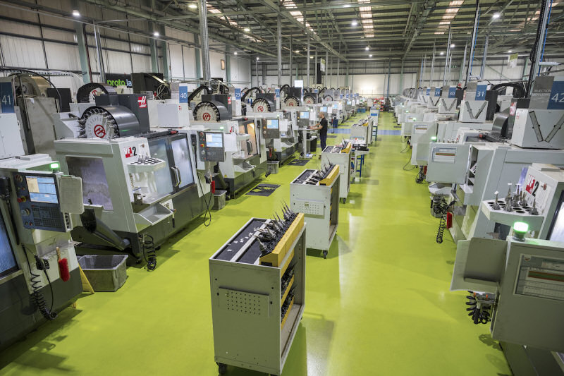Protolabs CNC facility at its UK headquarters in Telford