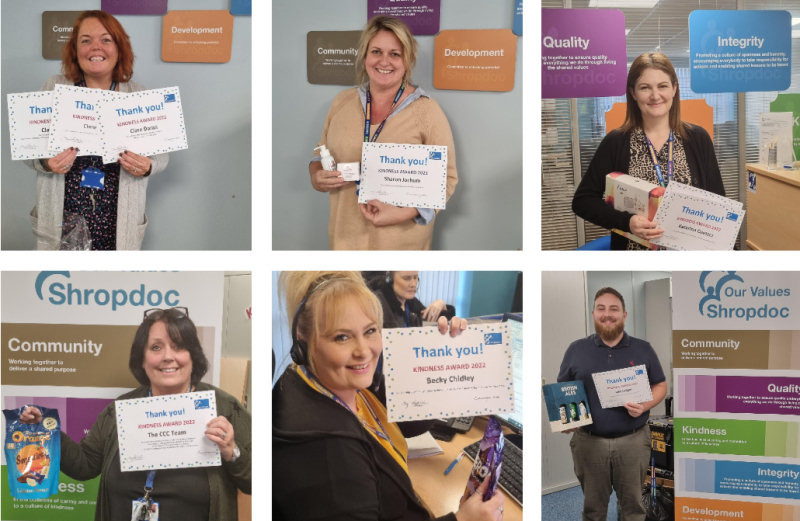 Certificates were presented with little ‘thank you’, prizes kindly donated by Shropdoc and local businesses