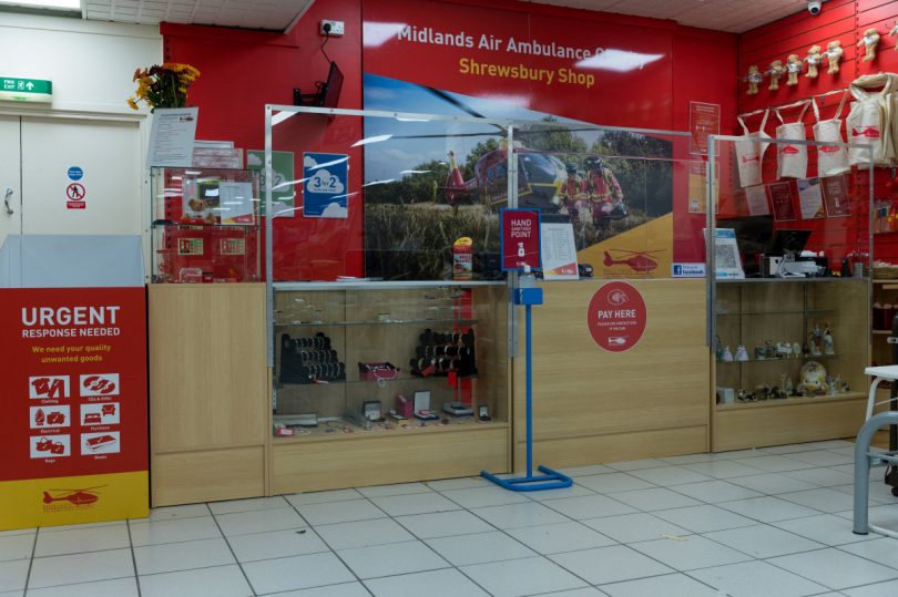 The Midlands Air Ambulance Charity’s Shrewsbury shop