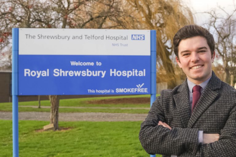 Alex Wagner is the local councillor for the Royal Shrewsbury Hospital area
