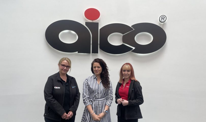 Jane Pritchard, Community Liaison, Laura Butler, of Wellbe and Lily Ellis, Sustainability Lead at Aico