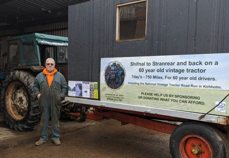 Patrick and his vintage tractor