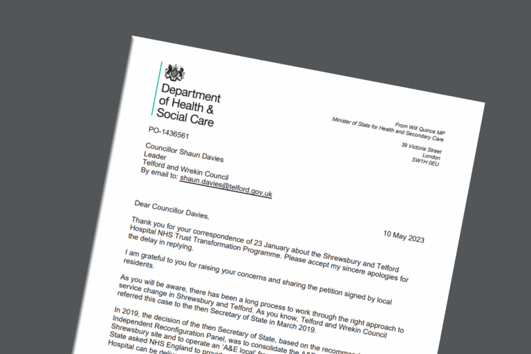 Call to rethink Future Fit plans rejected by Government