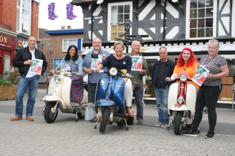 Pictured are representatives of Love Wellington, who are helping to promote the rally, and The Wellington Orbit