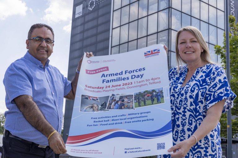 Councillor Raj Mehta, lead on the Armed Forces Covenant for the borough and Councillor Carolyn Healy