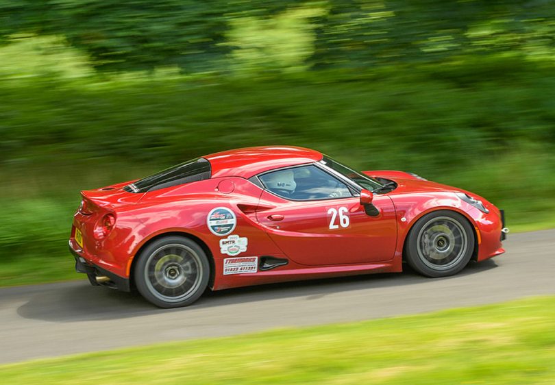 Championship leader Rodney Eyles in the Alfa Romeo 4c. Photo: Gail Knight