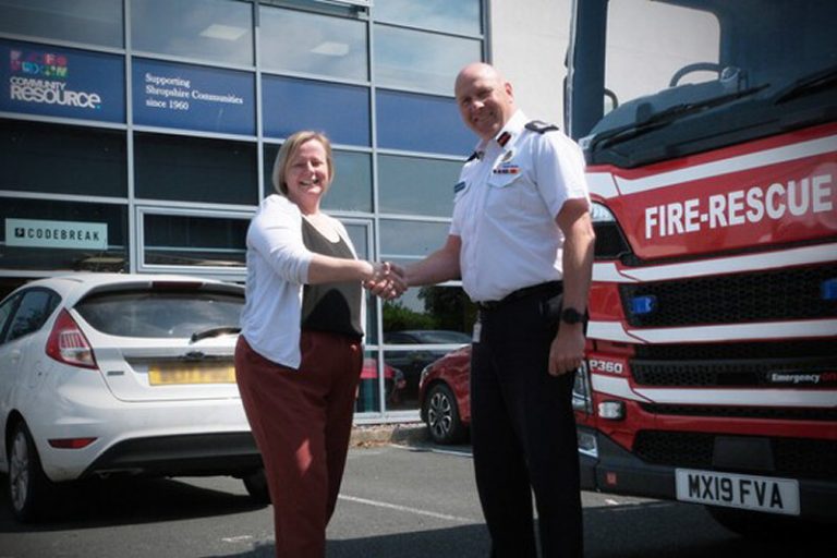 Shropshire Fire and Rescue Service has teamed up with Community Resource to launch the volunteer programme