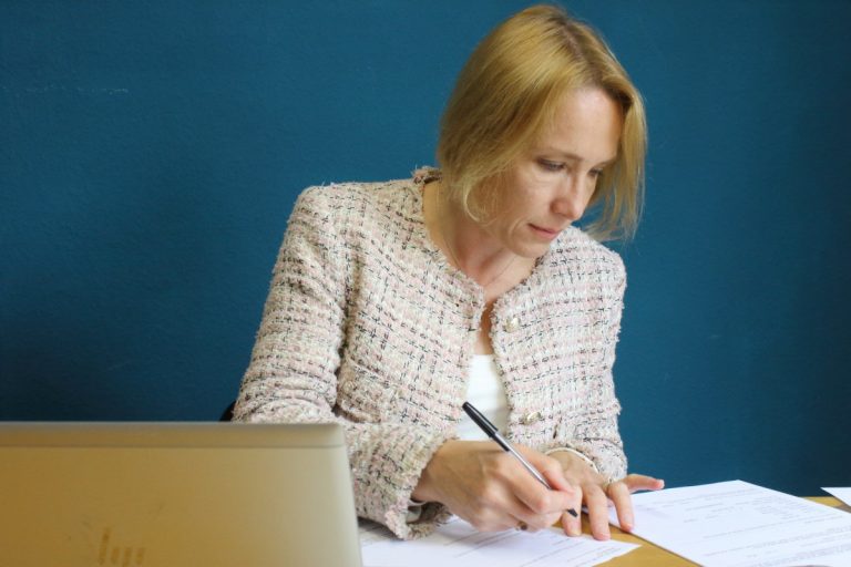 Helen Morgan in her office