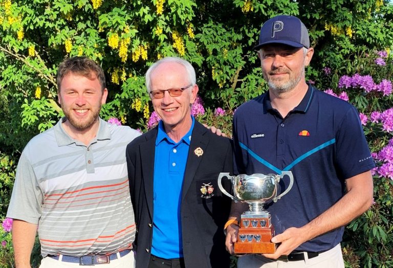 Callum Brown, President Charles Sievewright, Ryan Forrest