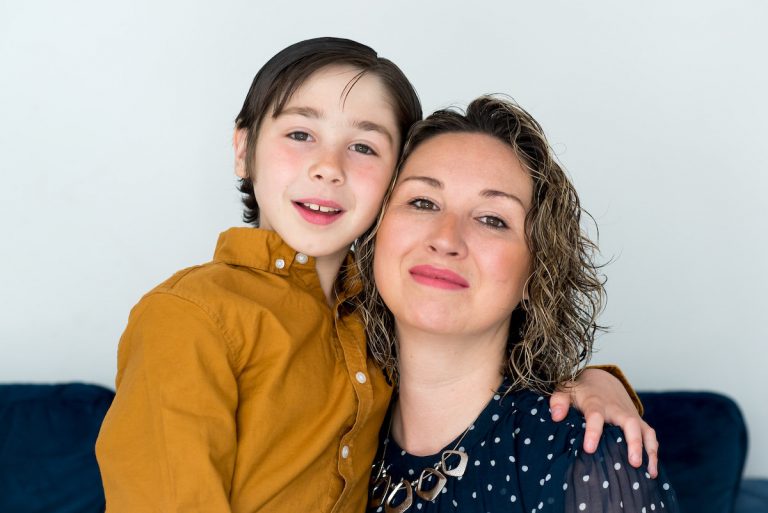 Zac Oliver with mum Hannah Oliver-Willets