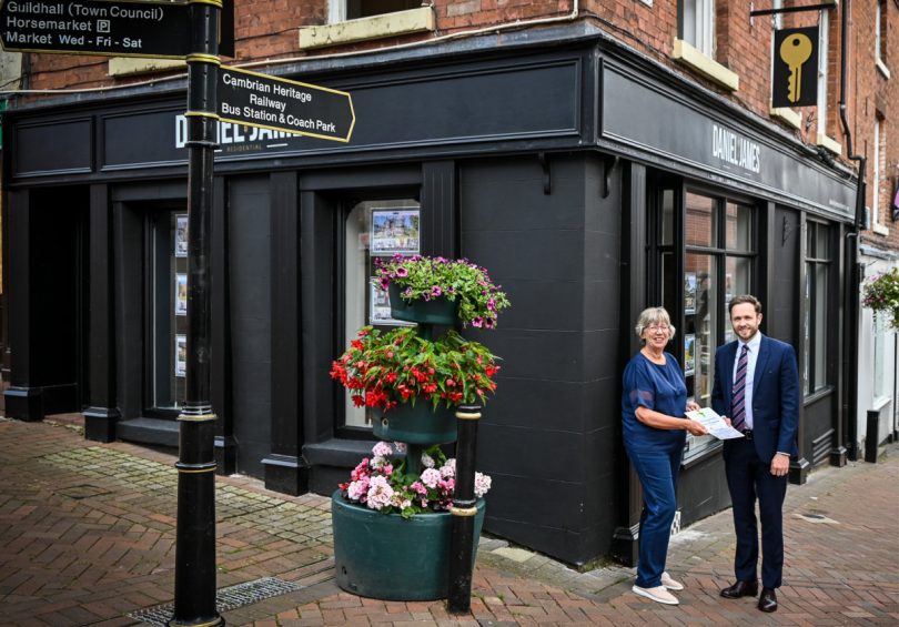 Lee Lucks, chairman of Oswestry Borderland Tourism and Daniel James of Daniel James Residential