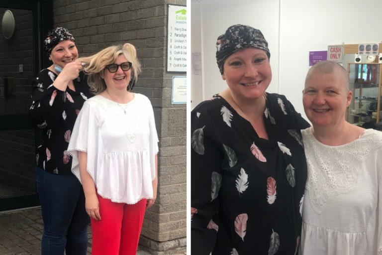 Accountant shaves head in support of friend’s cancer battle
