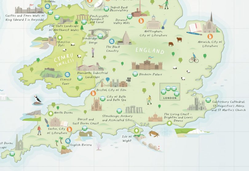 Ironbridge Gorge is featured on the new map