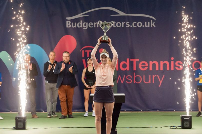 Marketa Vondrousova was crowned Wimbledon champion just eight months after winning the W100 Shrewsbury tournament at The Shrewsbury Club. Photo: Richard Dawson Photography