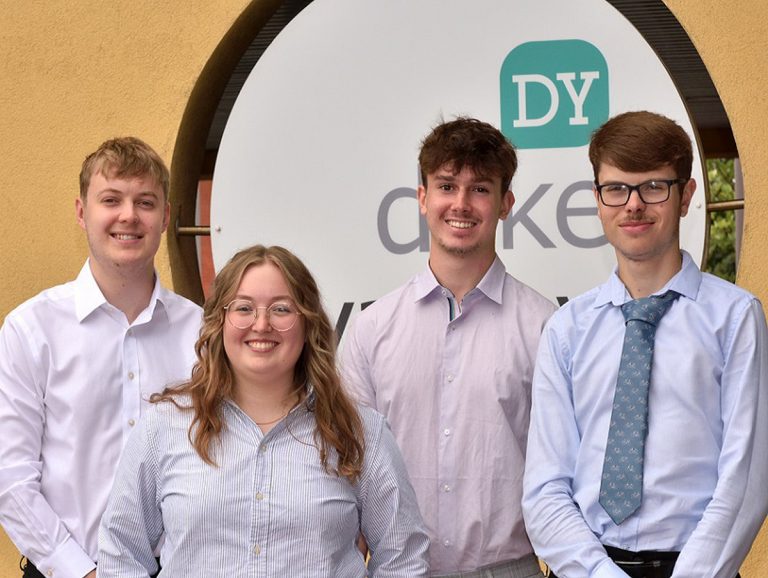 Pictured from left, Lee Thomas, Molly Morgan, Alex Peterson and Sam Holwill