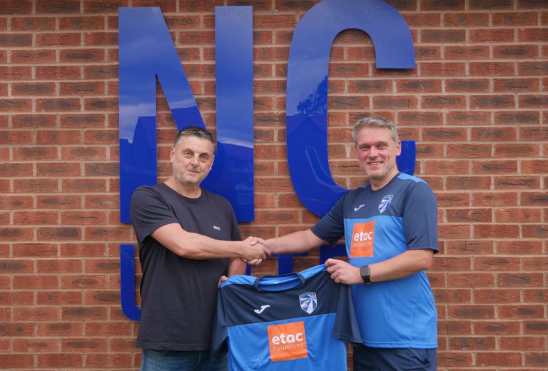 Darren Beetlestone – etaCsolutions MD and Mark Neate - NC United Chairperson