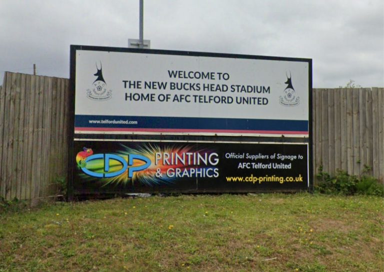 A.F.C. Telford Utd. Image: Google Street View