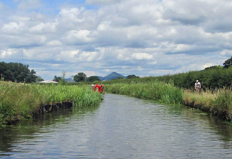 A section of the restored Montgomery Canal