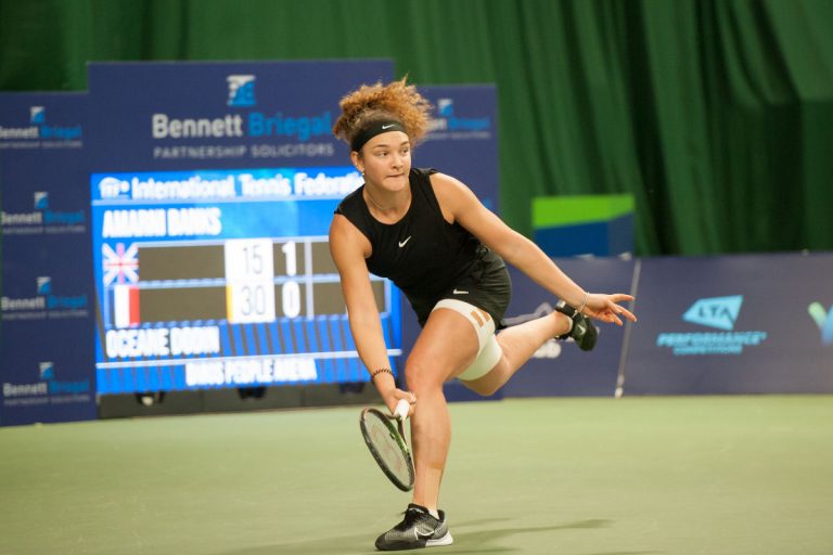 Switzerland’s Viktorija Golubic, this week’s top seed, is through to her second final in as many weeks. Photo: Richard Dawson Photography