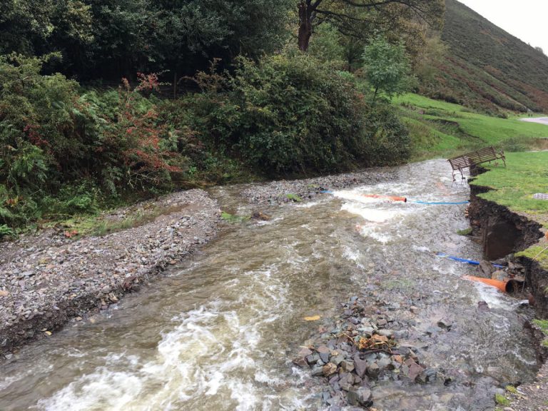 Eroded banks at Carding Mill Valley. Photo: National Trust / Maria Darlington