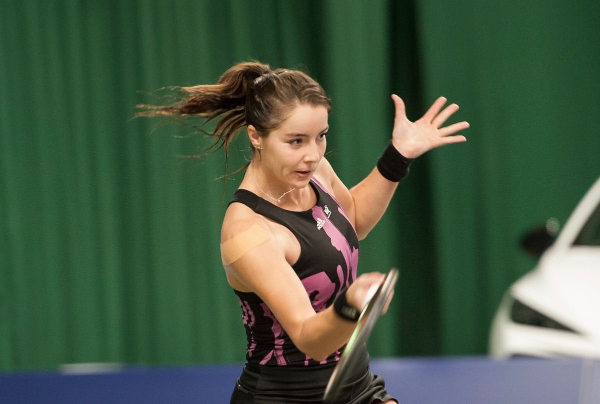 British star Jodie Burrage, pictured playing at The Shrewsbury Club last year, is now ranked in the world’s top 100. Photo: Richard Dawson Photography
