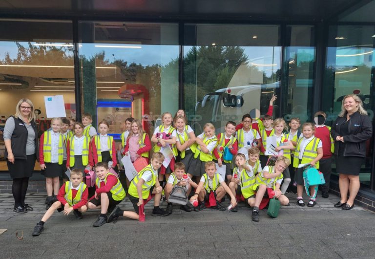 Year 4 students from Whittington Primary School visiting Aico in Oswestry