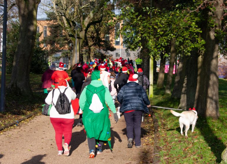 the Telford Town Park Christmas Fun Run