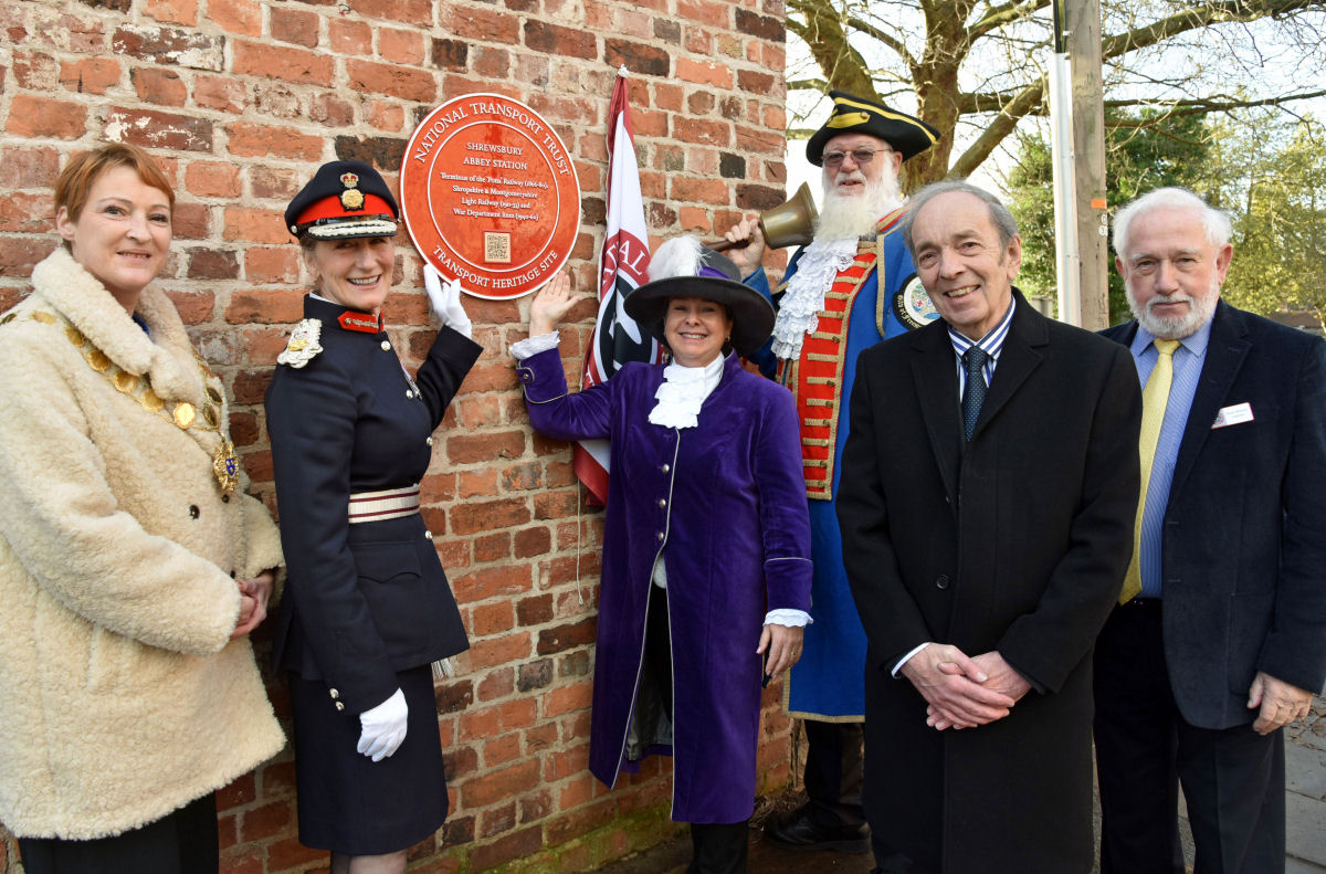 The Mayor of Shrewsbury, Councillor Rebecca Wall; the Lord Lieutenant of Shropshire, Mrs Anna Turner; the High Sheriff of Shropshire.
