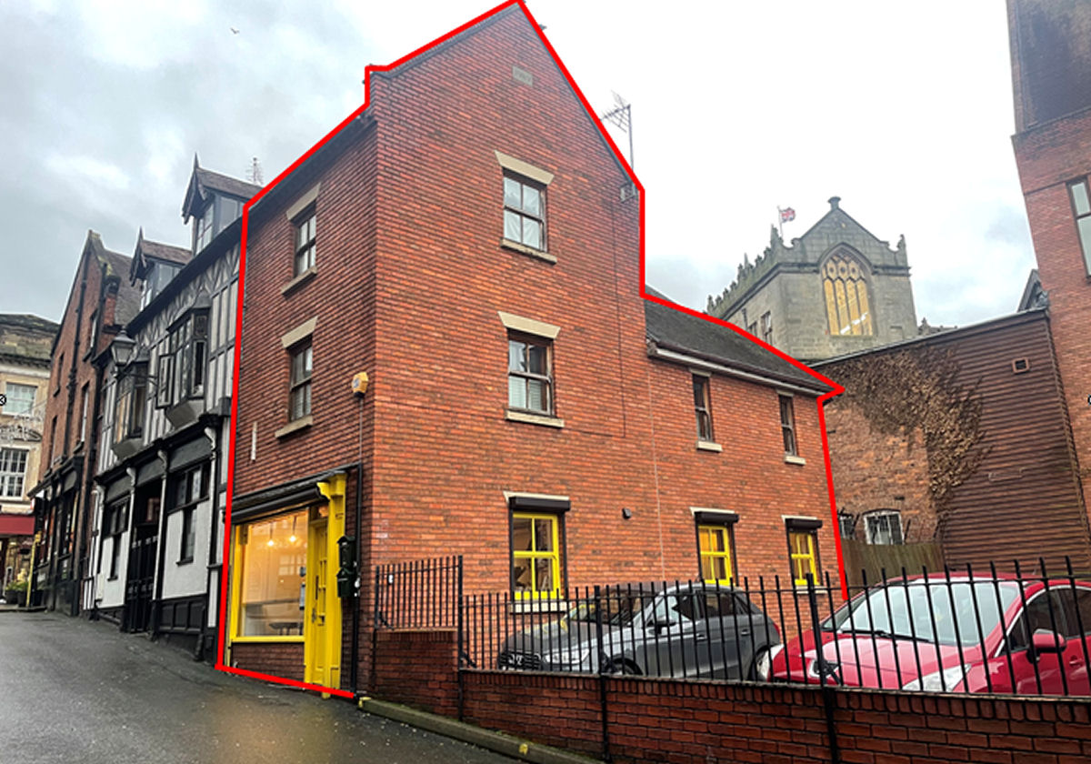 The property sold by TSR at Meadow Place occupies a convenient location within Shrewsbury town centre
