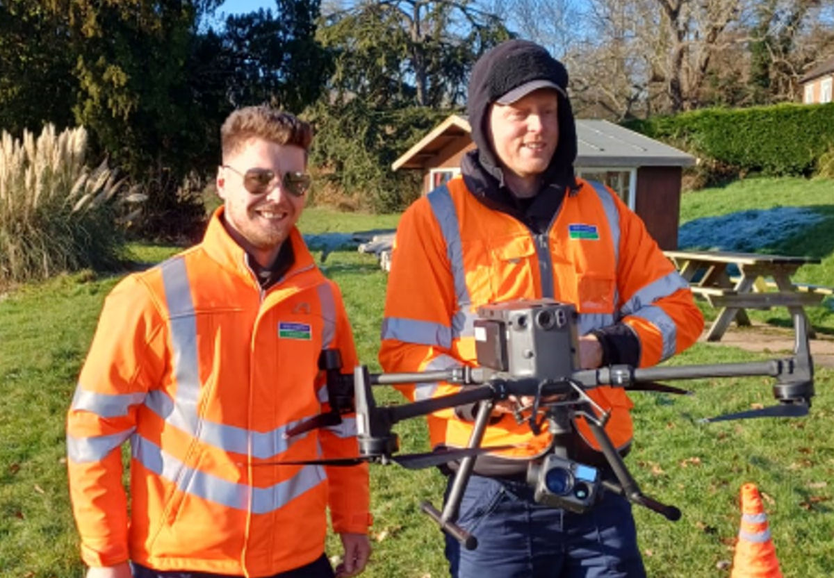 Severn Trent's drone team