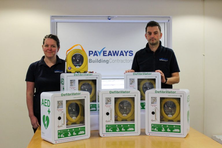 Pave Aways introduces life-saving defibrillators on sites