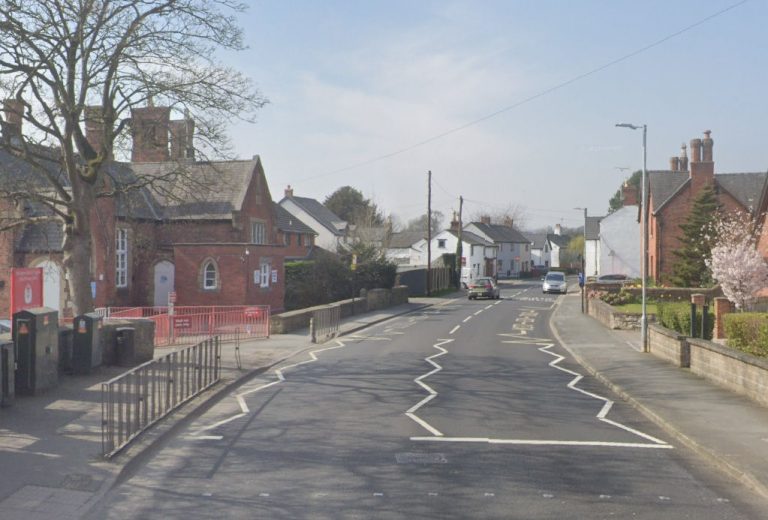 The location of the works were directly outside Whittington Primary School. Image: Google Street View