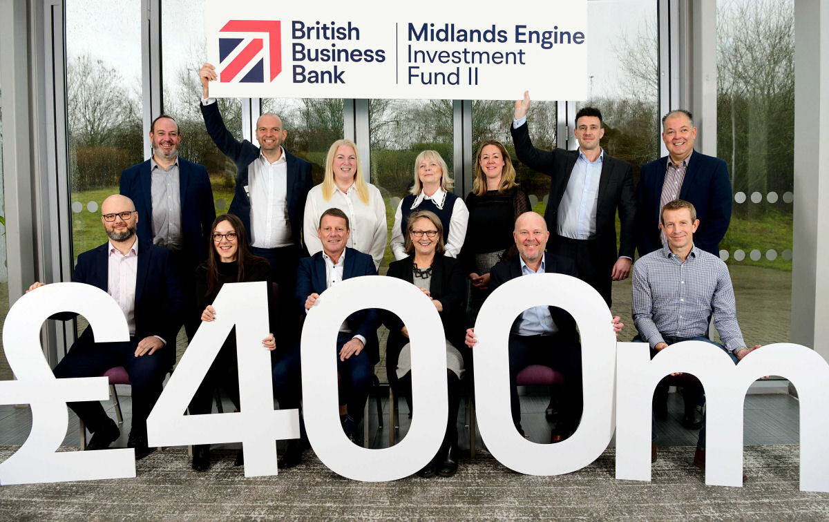 The Midlands Engine Investment Fund II will deliver a £400m commitment of new funding for smaller businesses