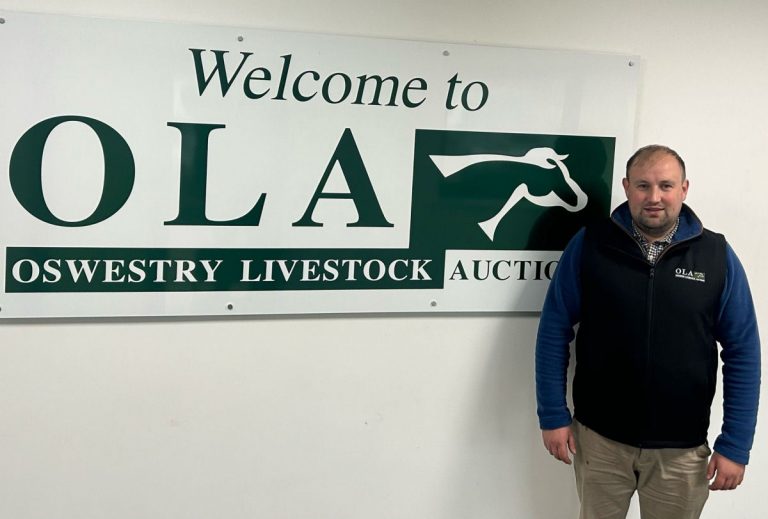 New Oswestry Livestock Market Senior Auctioneer, Chris Potter.