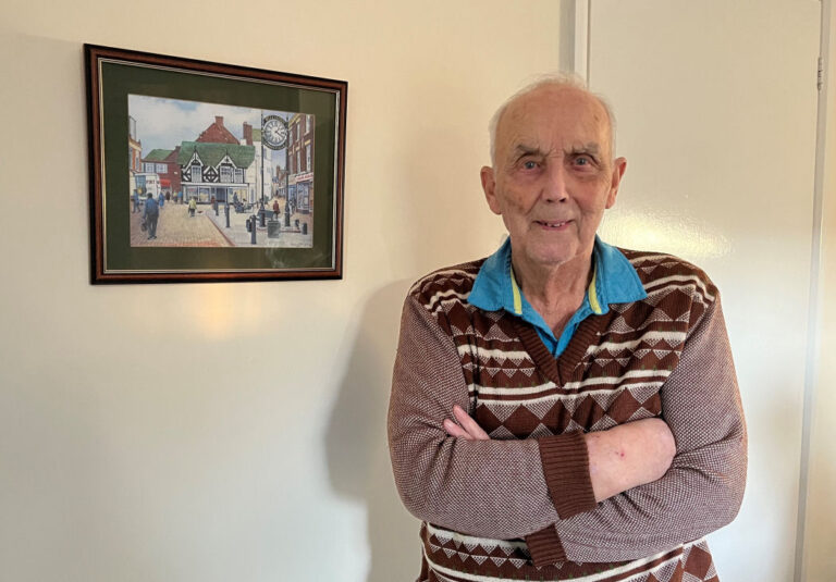 David Hall has moved house for the first time at the age of 89.