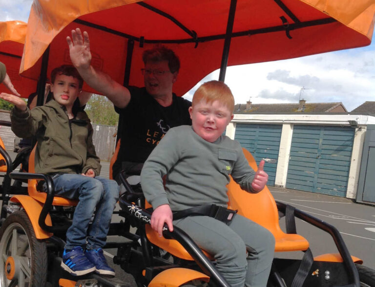 Teddy Tonkiss and Brandon Lambert with Keith Jepson of Passmaster Coaching and Bikeability