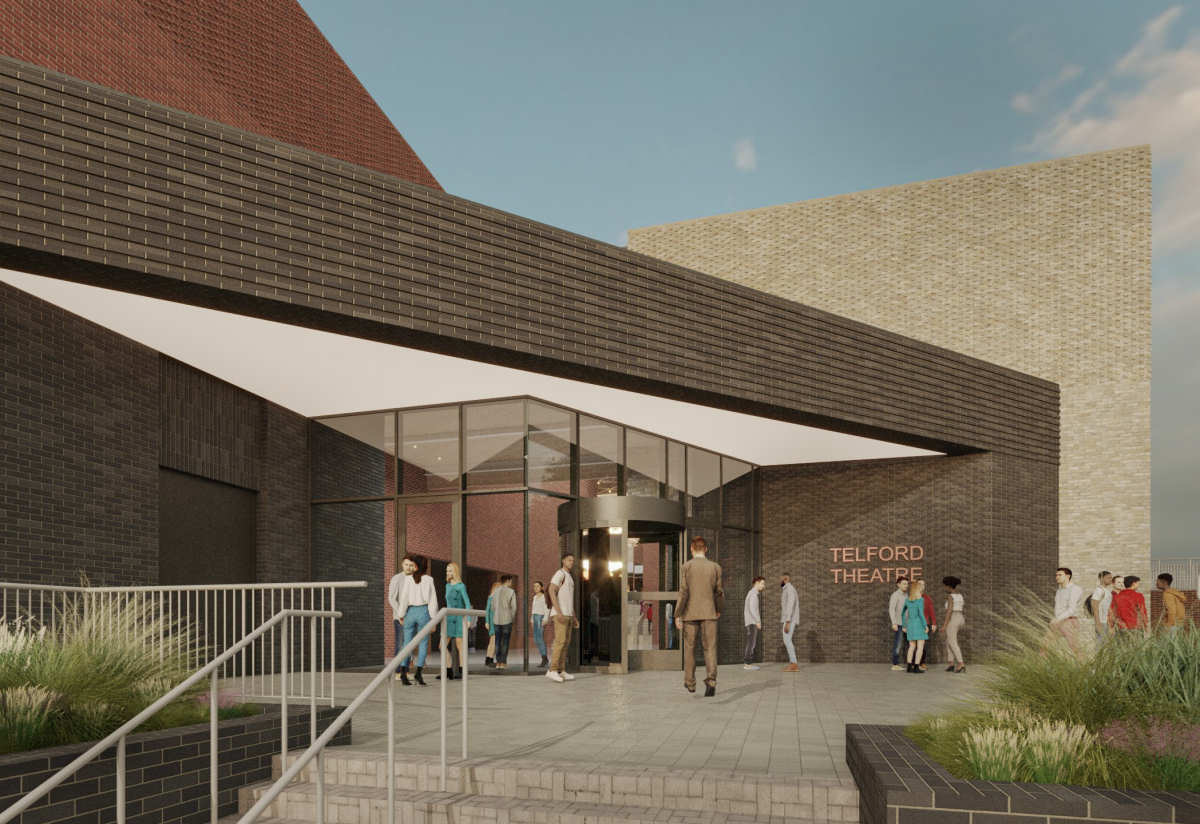 Plans for the remodelling of Telford Theatre will be submitted this month. Image: Telford & Wrekin Council.