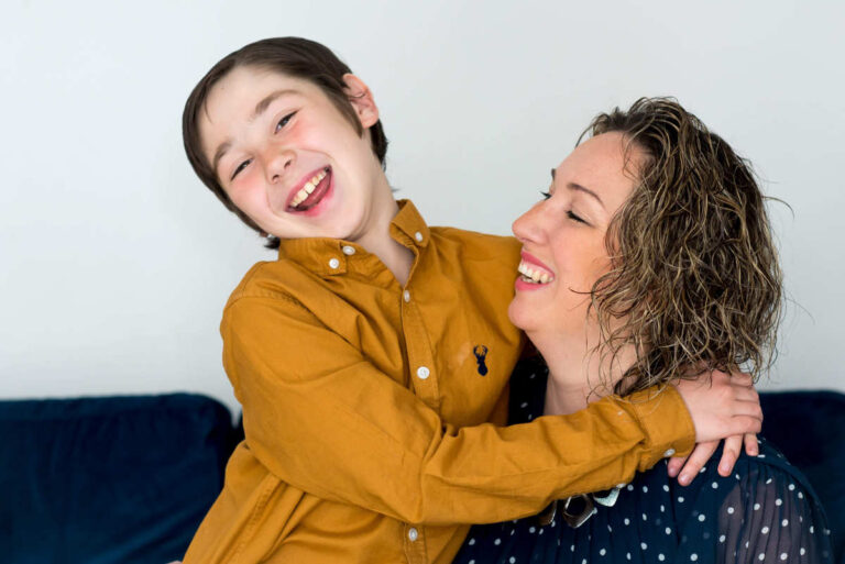 Zac and his mother Hannah. Photo: Be Bold Media.
