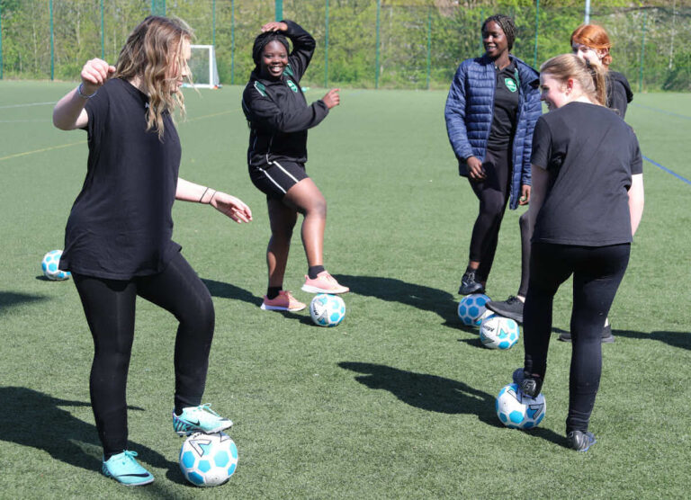 Sports students organise girls’ football festival at Telford College