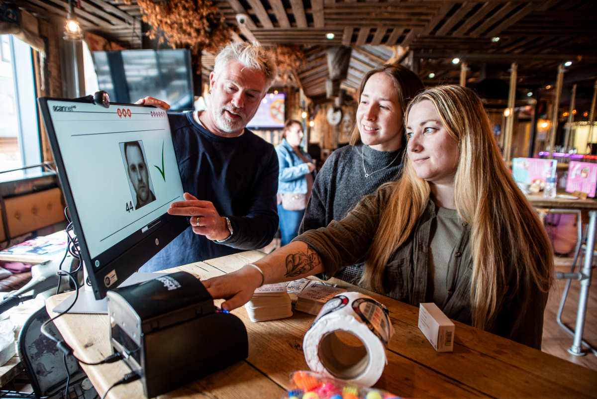 Alberts Shed management team have learnt how to use the ID scanning technology.