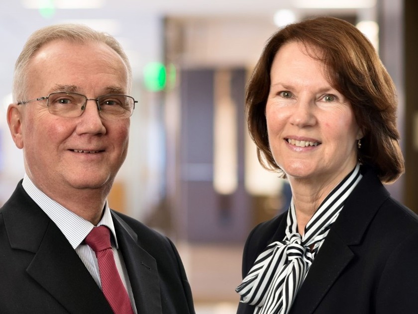 Ian Walsh and Pam Mason