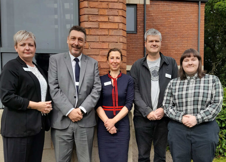 Newly appointed at Coverage Care Services are Amy Hutchings, Jamie Stubbs, Nicky Spencer, Simon Challinor and Hannah Gittins