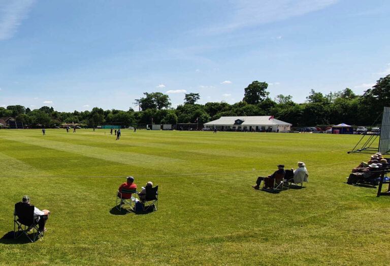 The scene at Shifnal Cricket Club as Shropshire hosted Suffolk in the NCCA Trophy
