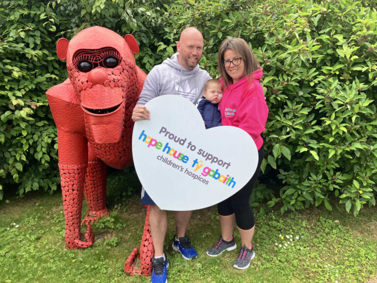 Mark, George and Natalie meet the Hope House gorilla