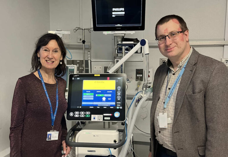 Dr Mike Dixon, Consultant in Anaesthetics and Intensive Care, Sue Hurdiss, Organising Secretary, League of Friends