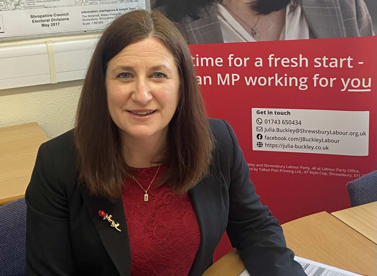 Julia Buckley, MP for Shrewsbury