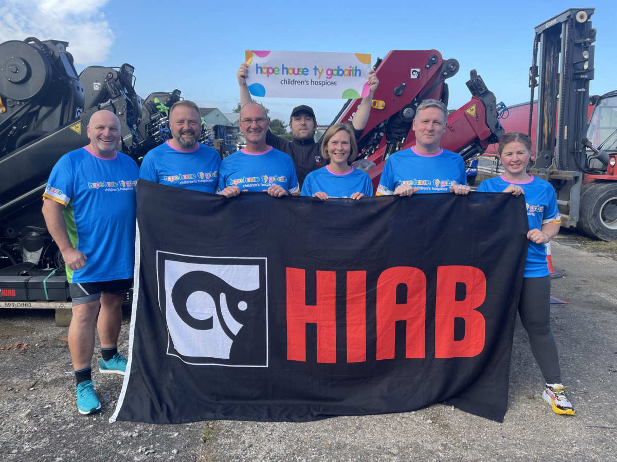 A team from Hiab, in Ellesmere, are taking on the Oswestry 10k