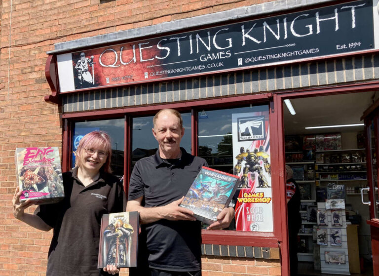 Christine and Alan Davies of Questing Knight Games