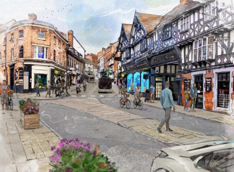How Wyle Cop could look. Image: Shropshire Council