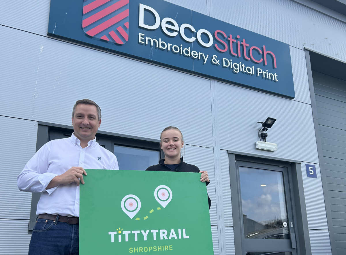 Mike Lewis, Decostitch and Emilie Kerr, Lingen Davies Cancer Fund